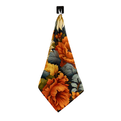 Fall Floral Flowers Pattern Waffle Towels Fall Decor