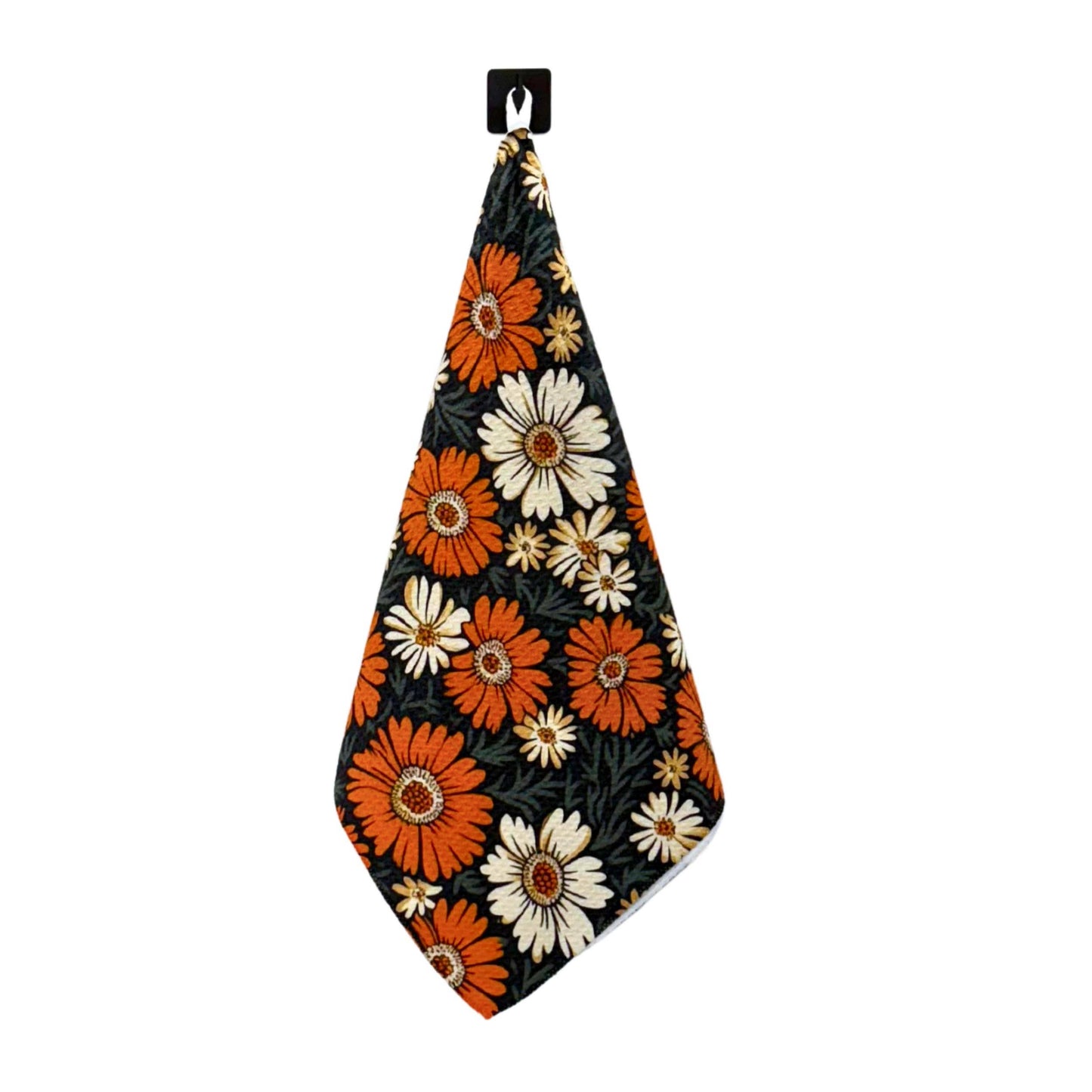 Fall Flowers Kitchen Waffle Towels - Fall Decor