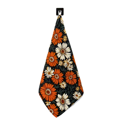 Fall Flowers Kitchen Waffle Towels - Fall Decor