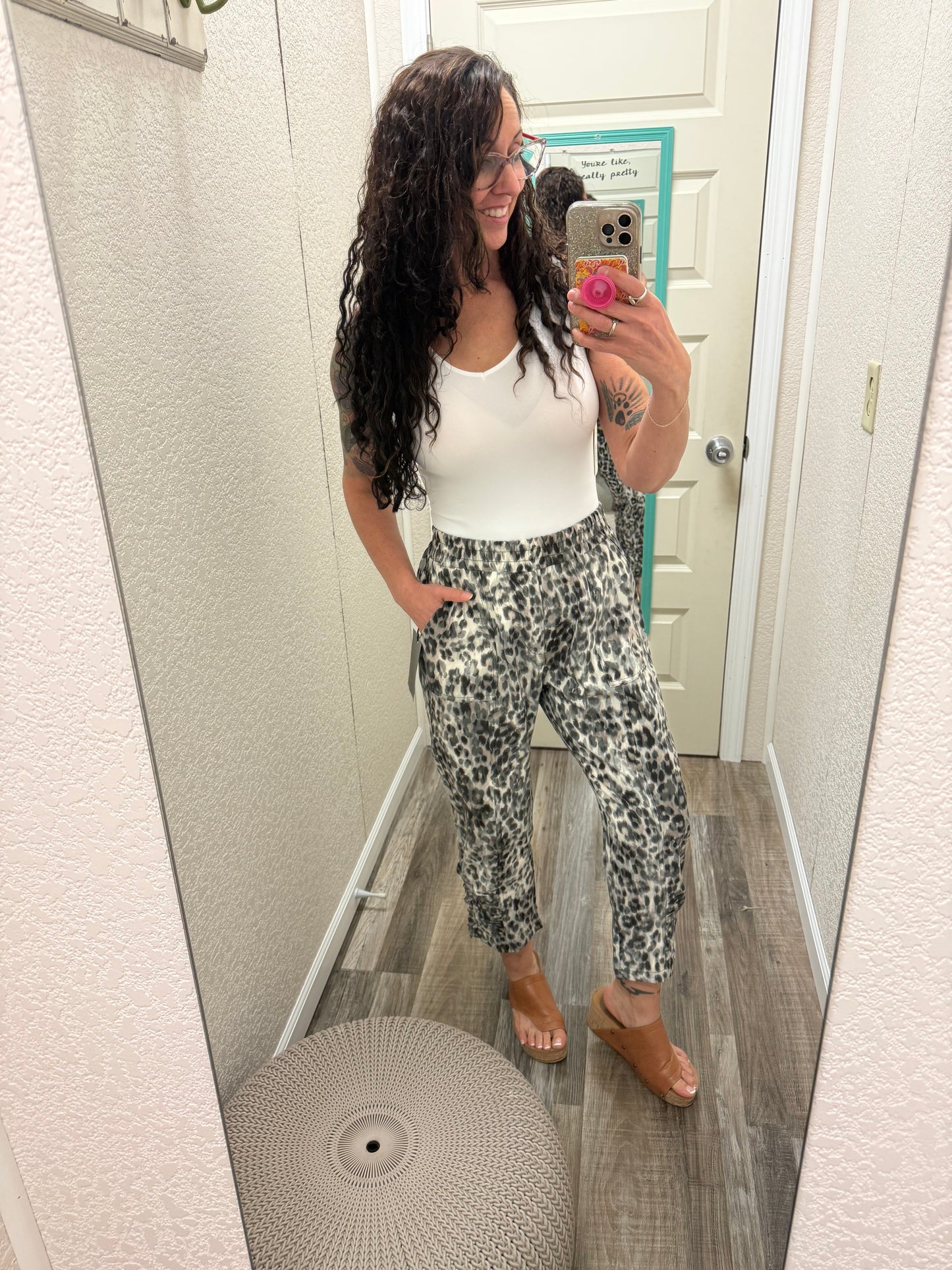 Swishie Swooshie Capris With Side Ruching