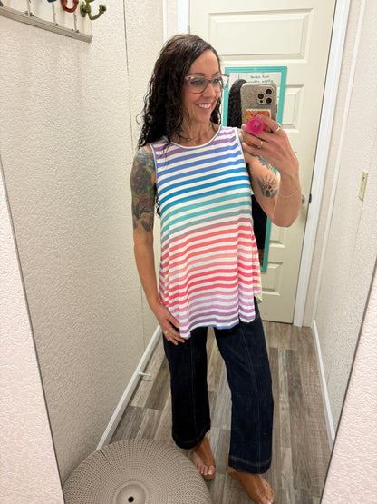 Happy Stripes Faye Tank Top