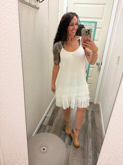 Layered Lace Hem Slip Dress Extender