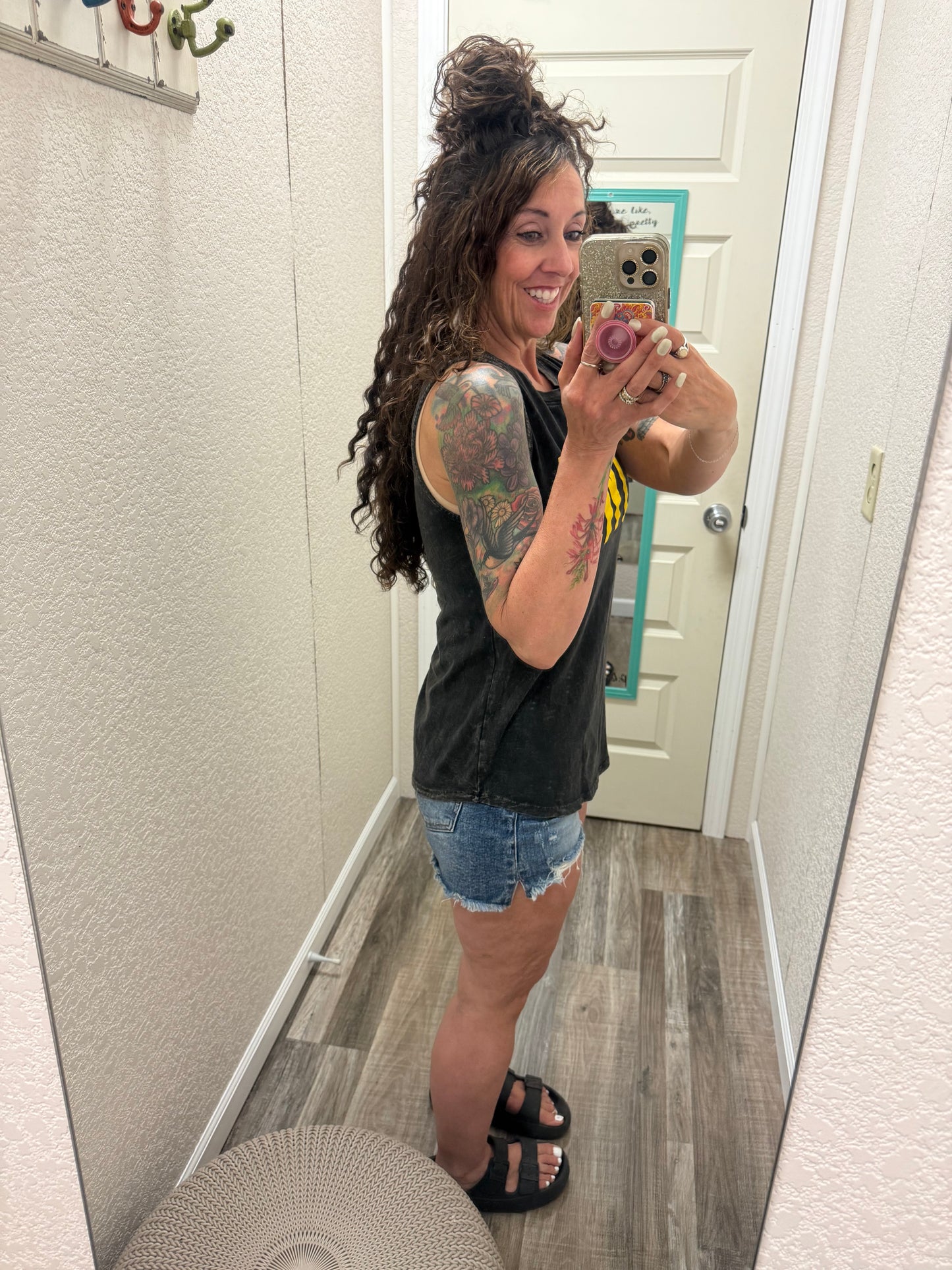 IOWA MINERAL GRAPHIC TANK TOP: Mineral Black - PreOrder