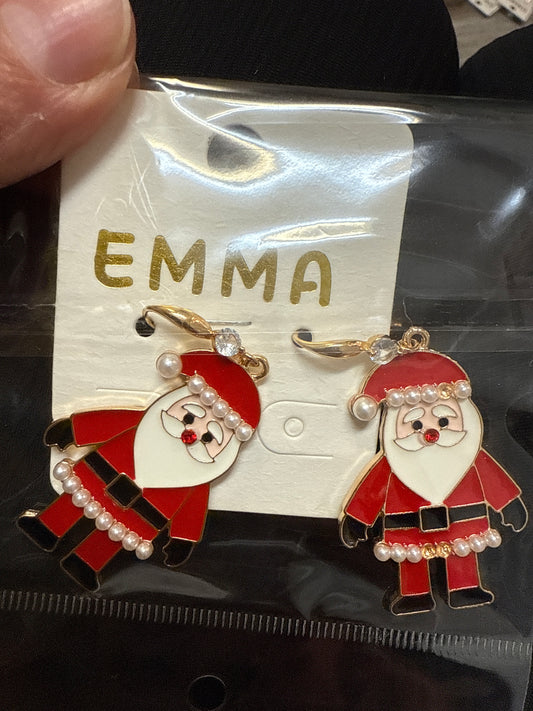 Red Santa Claus Earrings