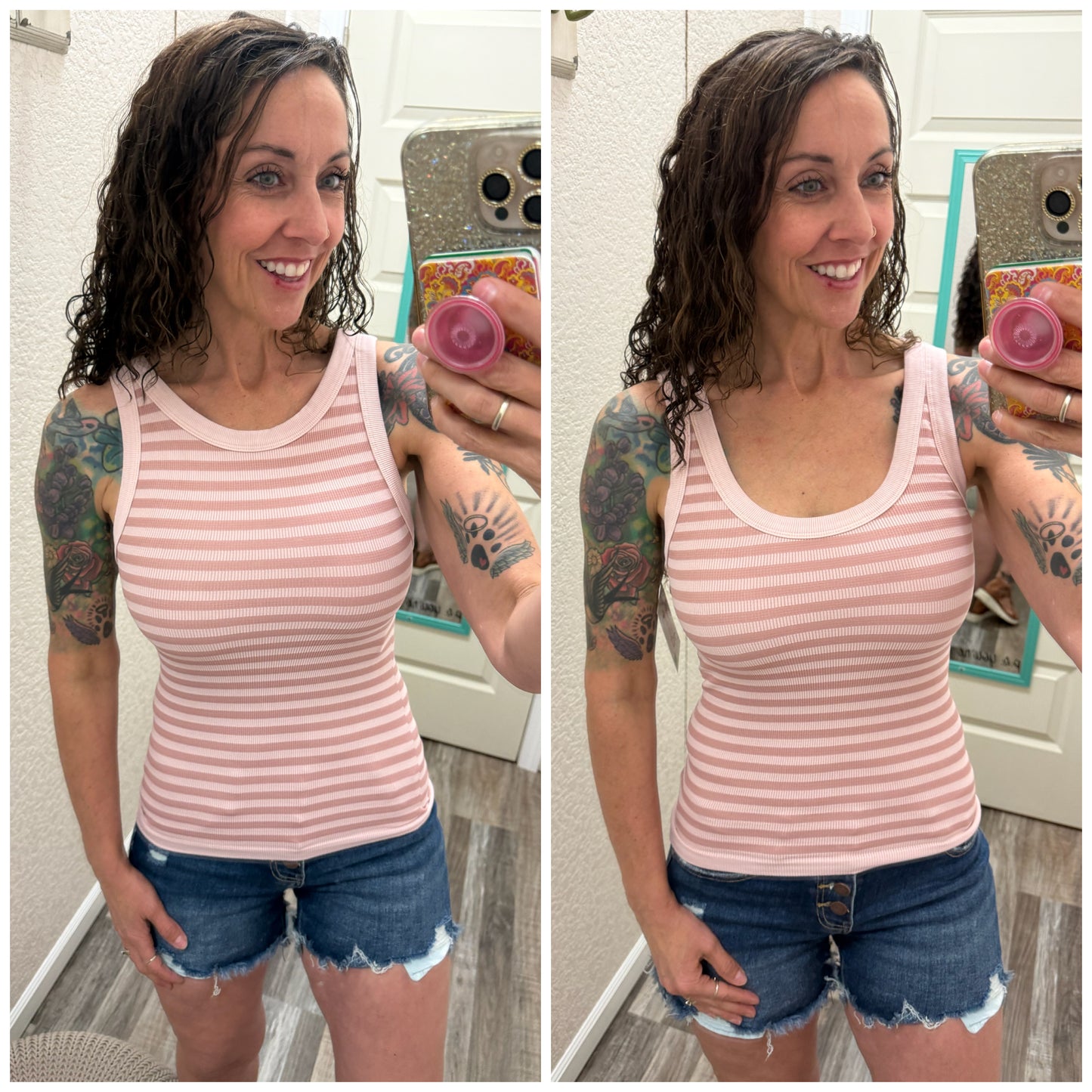 Trust Me Reversible Striped Tank Top
