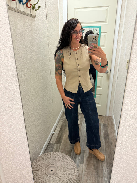 Trinley Linen Vest
