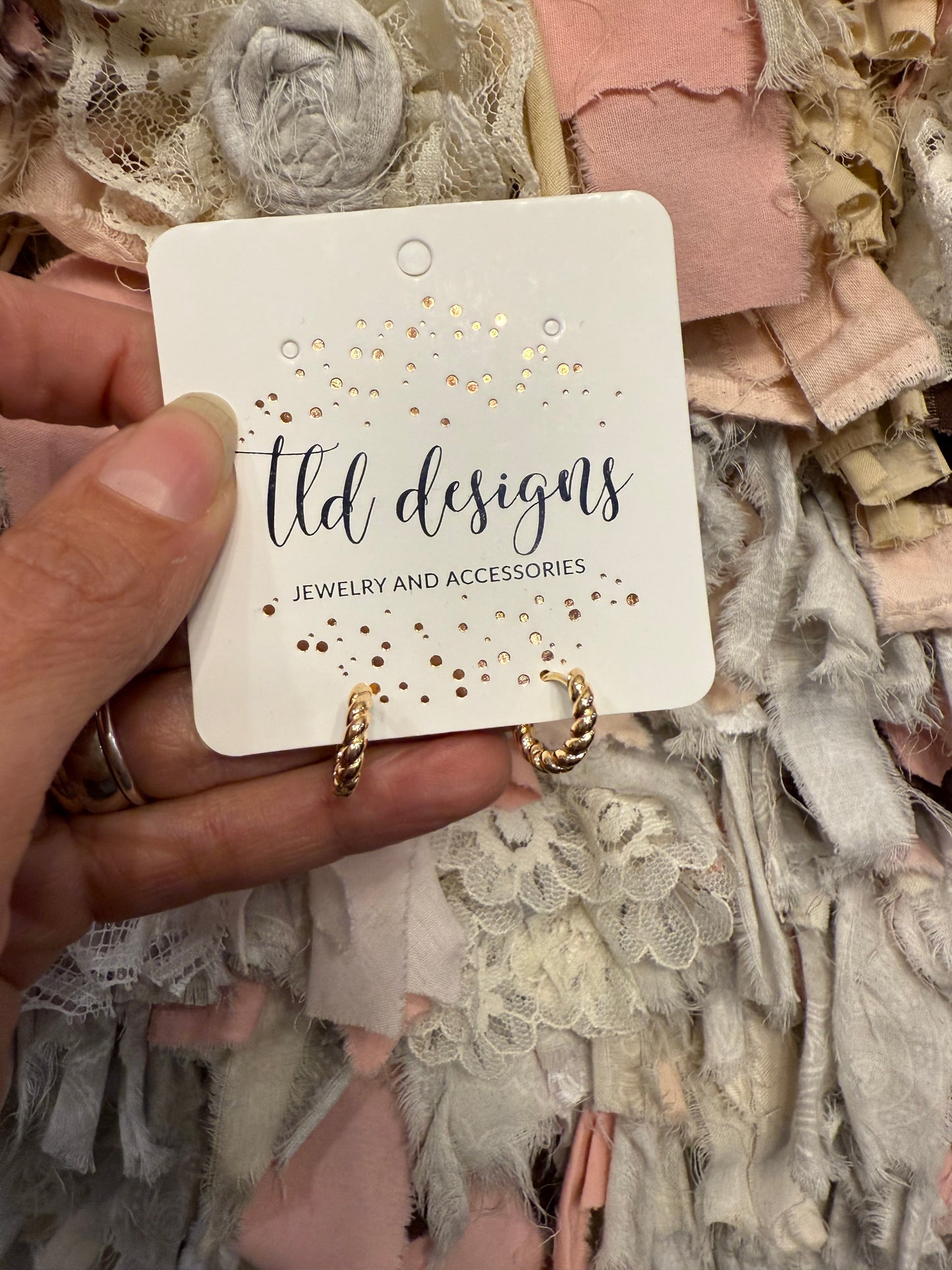 Twists - Gold Plated Earrings