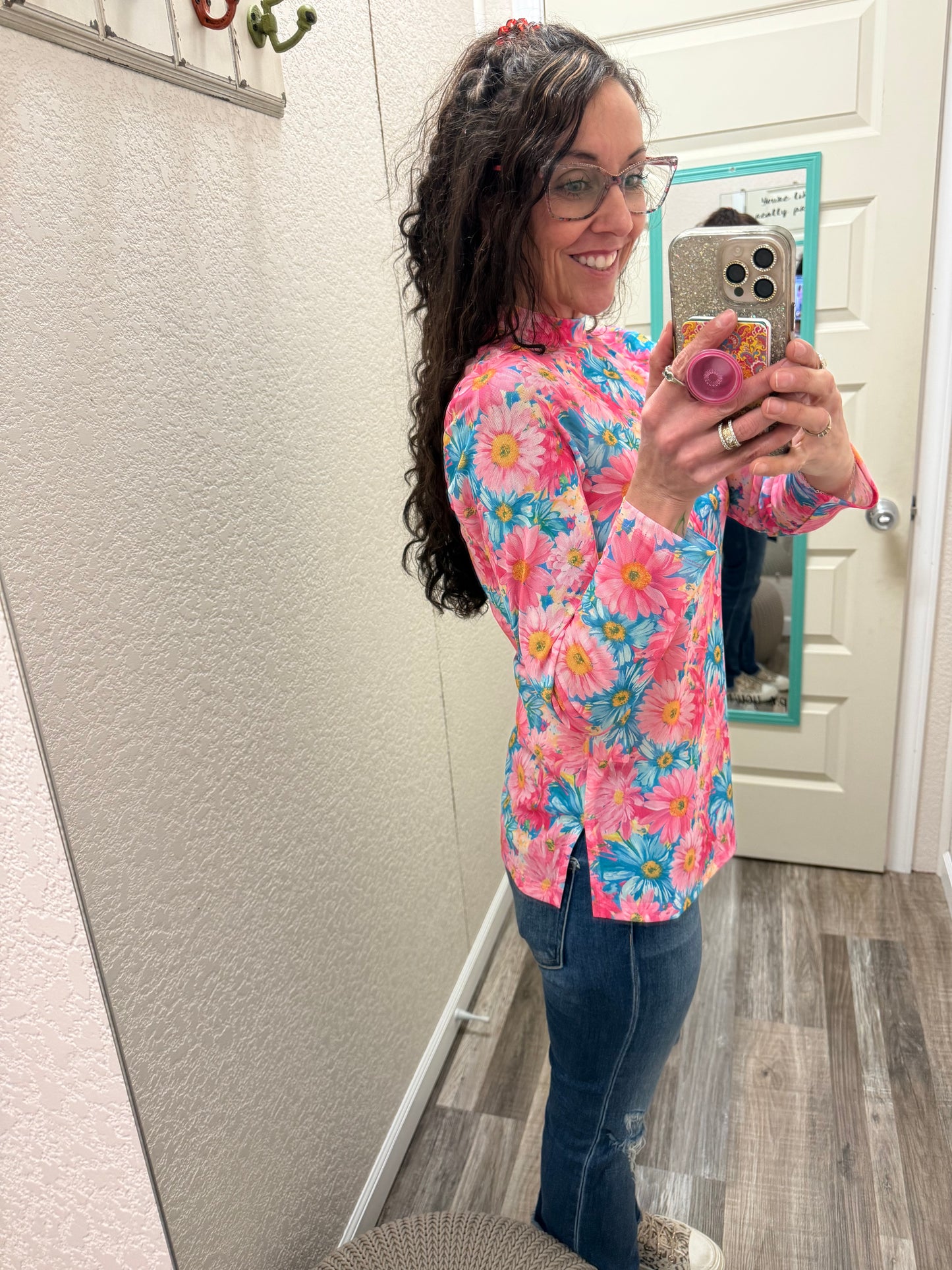 Daisy Mesh Top