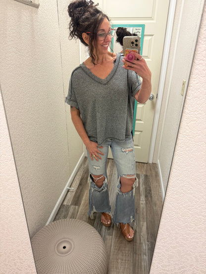 Melanie Vneck Top