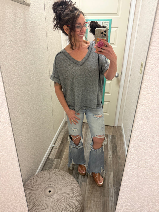 Melanie Vneck Top