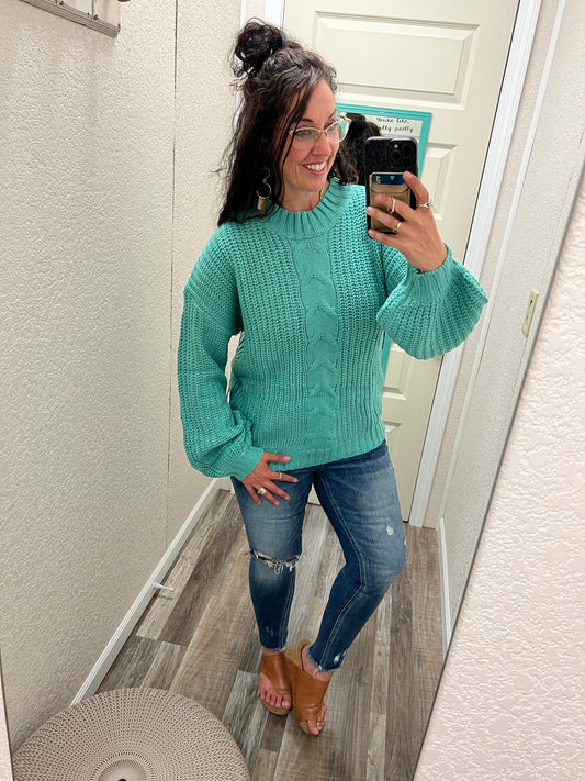 Sandra - Mock Neck Sweater