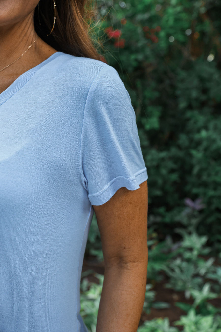 PREORDER- Jess Lea Basic Tee- Light Blue