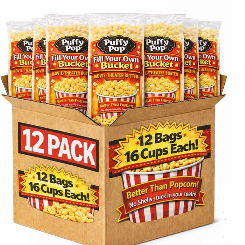 Puffy Pop - Movie Theater Butter  (10 oz)-