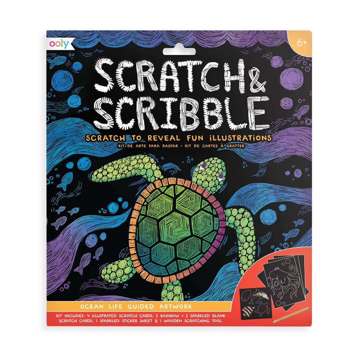 Ocean Life - Scratch & Scribble: (10 PC Set)