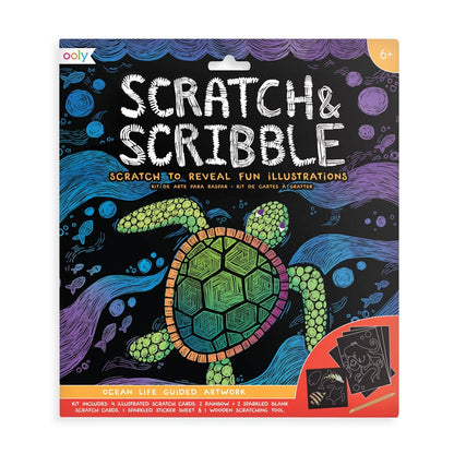 Ocean Life - Scratch & Scribble: (10 PC Set)
