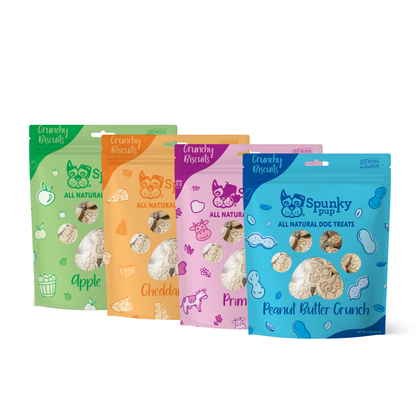 Peanut Butter Kiss All Natural Crunchy Dog Biscuits Treats: