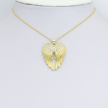 Gold Angel Wings Charm