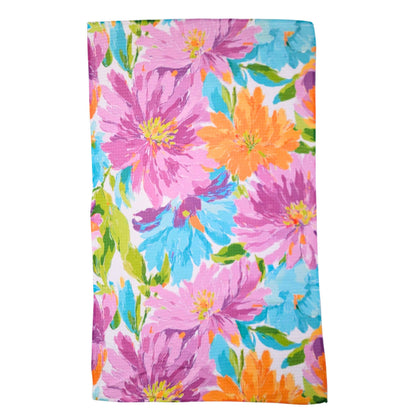 Spring Wild Flower Bloom Waffle Towels - Mothers Day Gifts