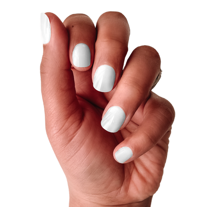 Daydream White | Solid White Nail Polish Sticker Nail Wrap