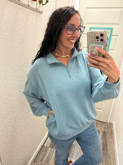 Sadie Scuba 1/2 Zip Pullover