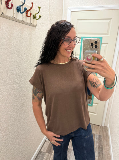 Rae Cuffed Sleeve Top