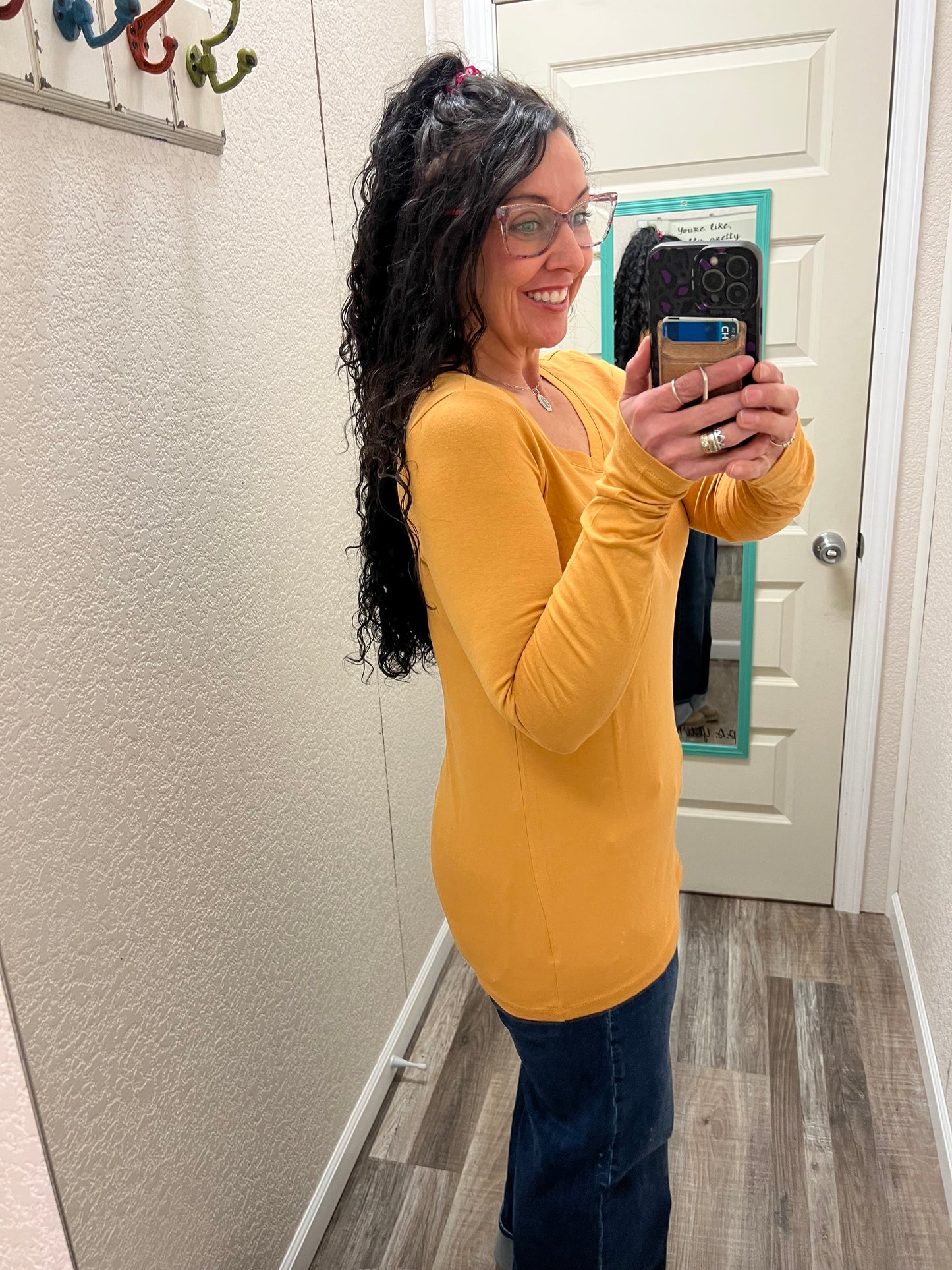 Goldie V neck Long Sleeve Top