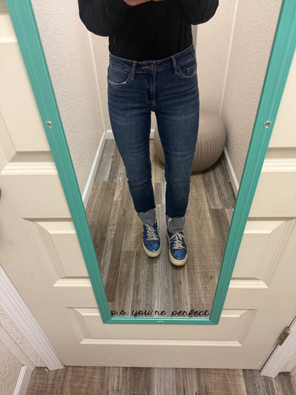 Tic Tac Toe Slim Straight Cuffed With Tac Mica Jeans PreOrder ETA 12/29