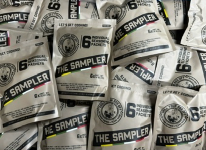 The Sampler - 6 Pack of Seasonings & Spices, Rubs, BBQ, Gift