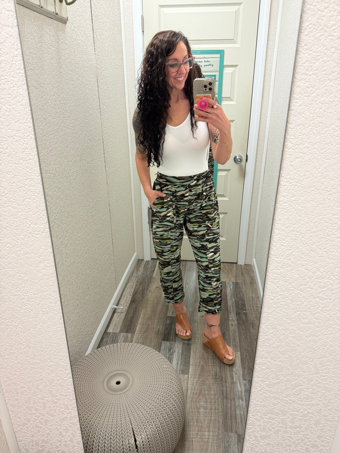Swishie Swooshie Capris With Side Ruching