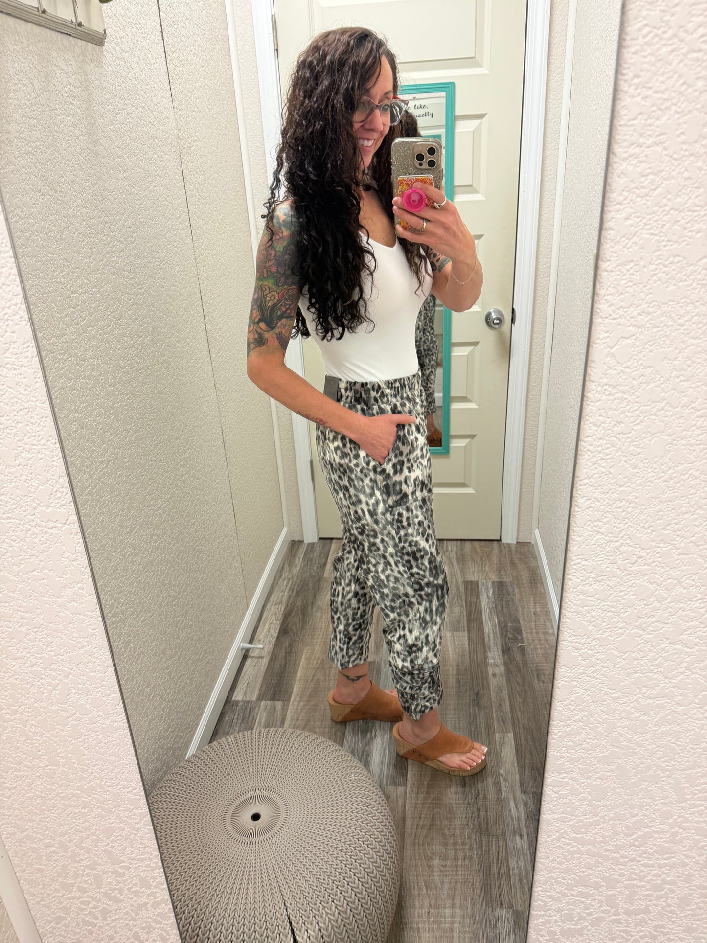 Swishie Swooshie Capris With Side Ruching