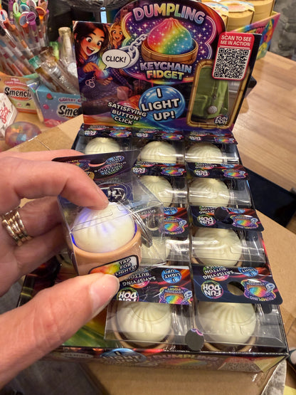 Light-Up Clicker Dumpling Keychain