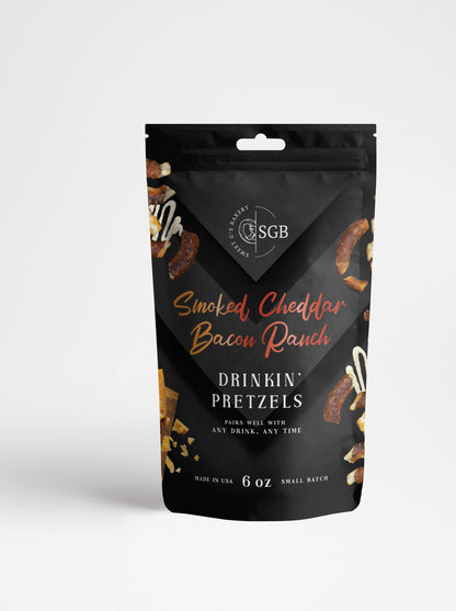 Cheddar Bacon Ranch Flavored Sourdough Pretzels - 6oz Pouch