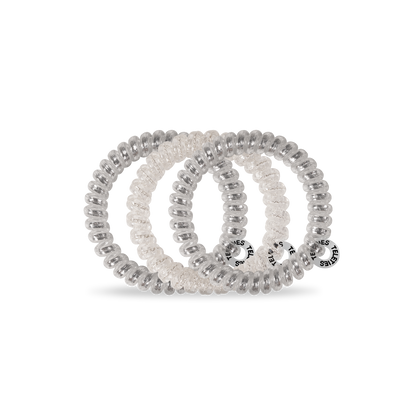 Spiral Hair Coils | Small | Silver Slay Hair Ties