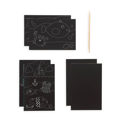 Friendly Fish Scratch & Scribble: Mini Kit - (7 PC Set)