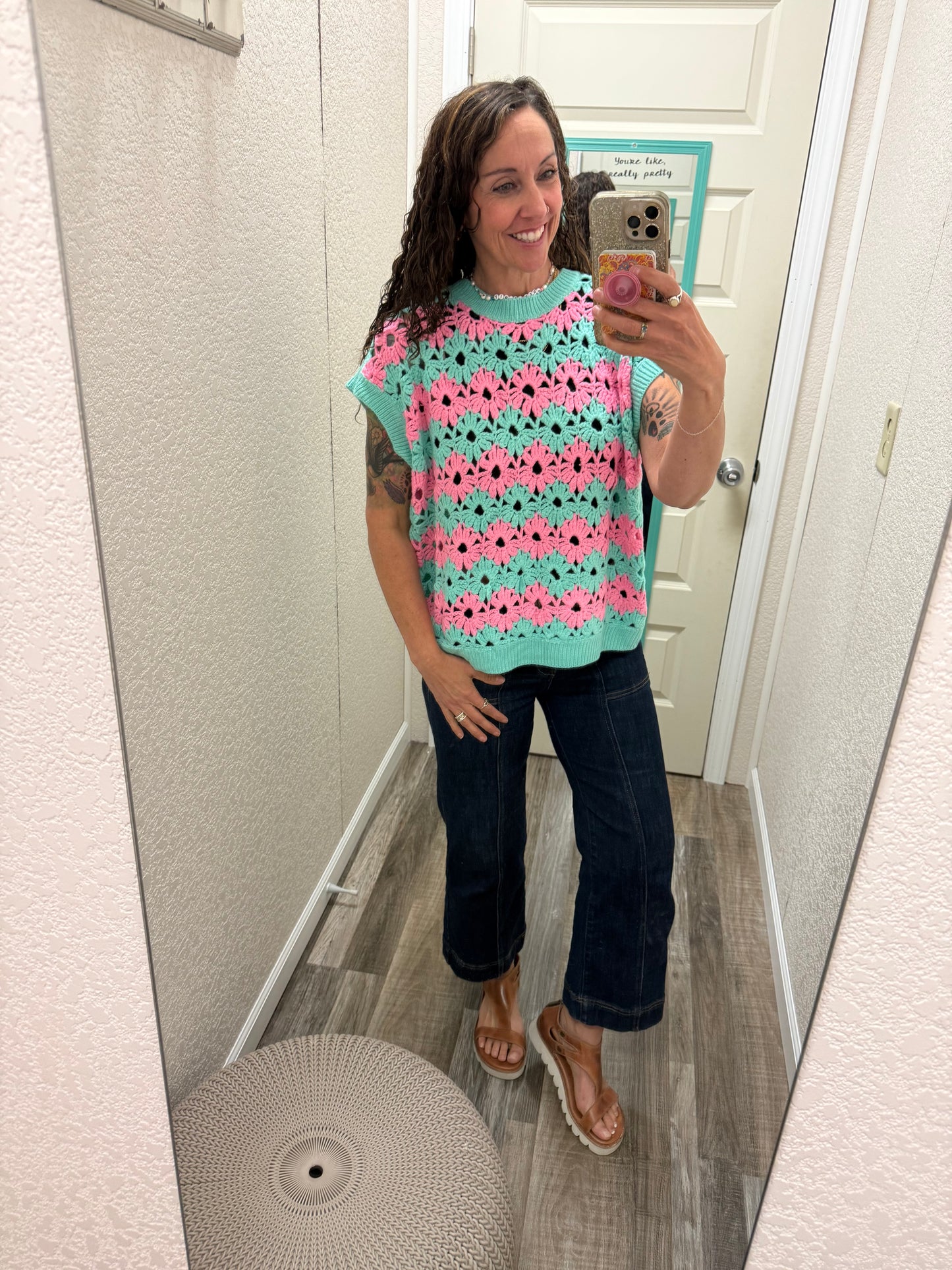 Frankie Floral Loose Knit