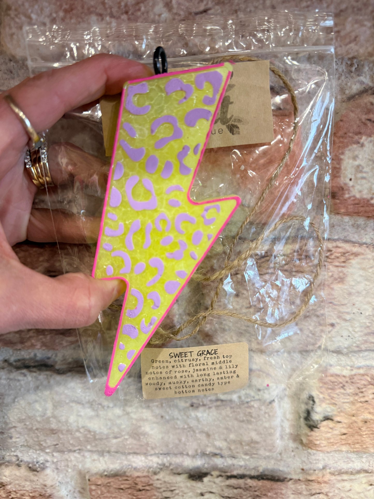 Lightning Bolt Freshie -sweet Grace scent