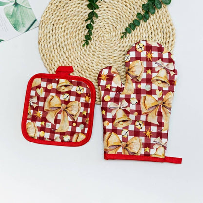 Christmas Oven Mitt & Pot Holder Set