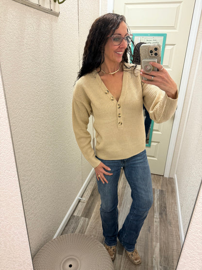 Bethany Button Front Knit Sweater