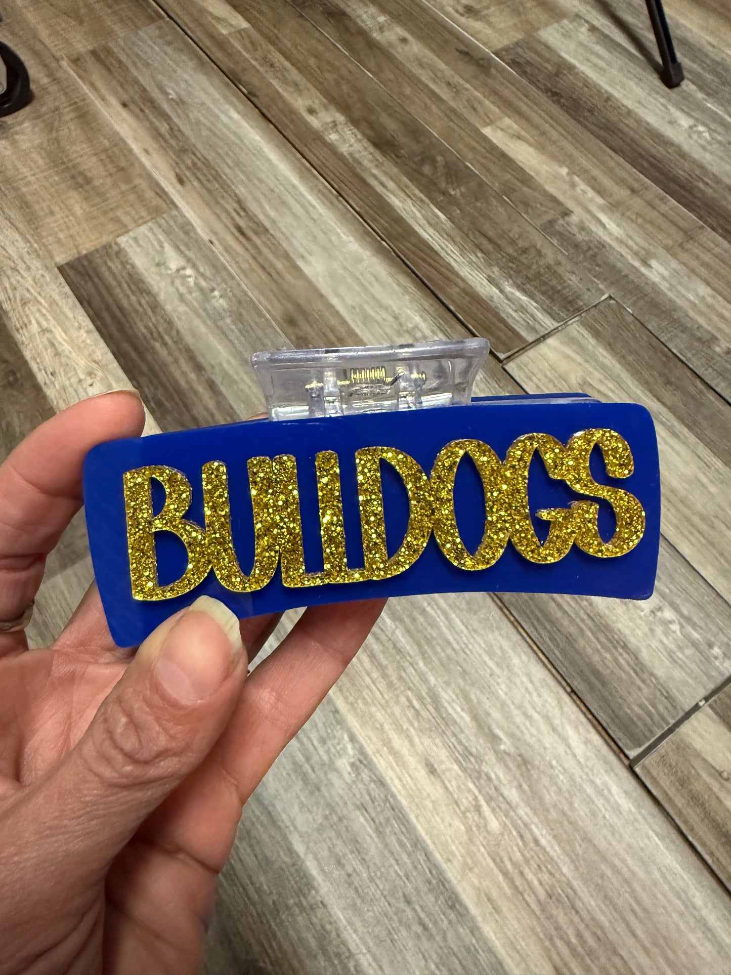 Bulldog Large Hair Claw Clips