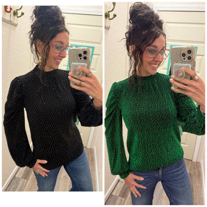 See Me Sparkle Long Sleeve Top