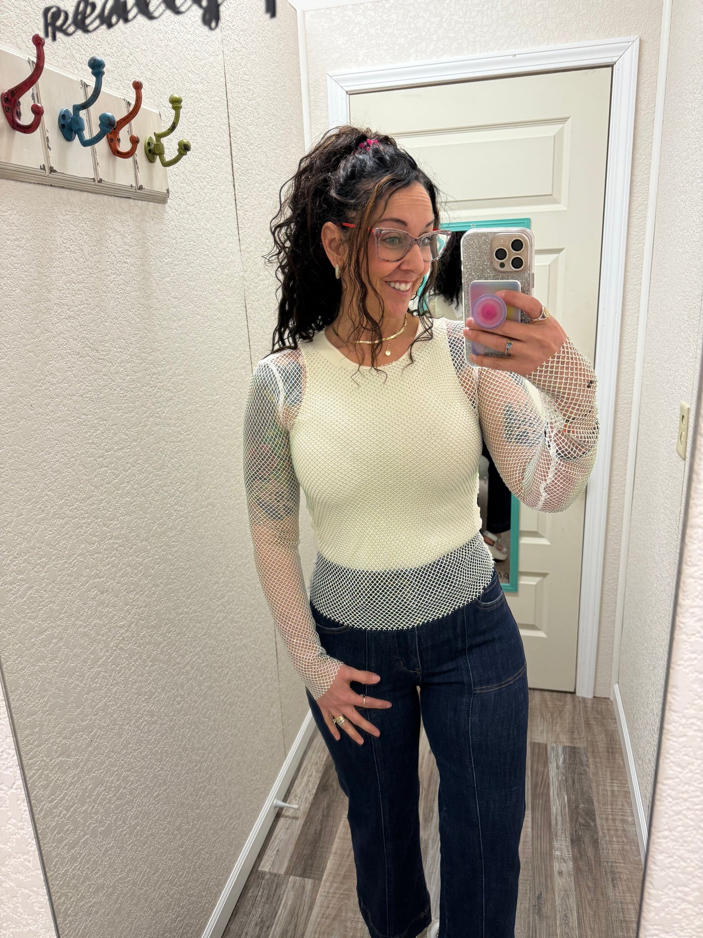Rock On Mesh Top