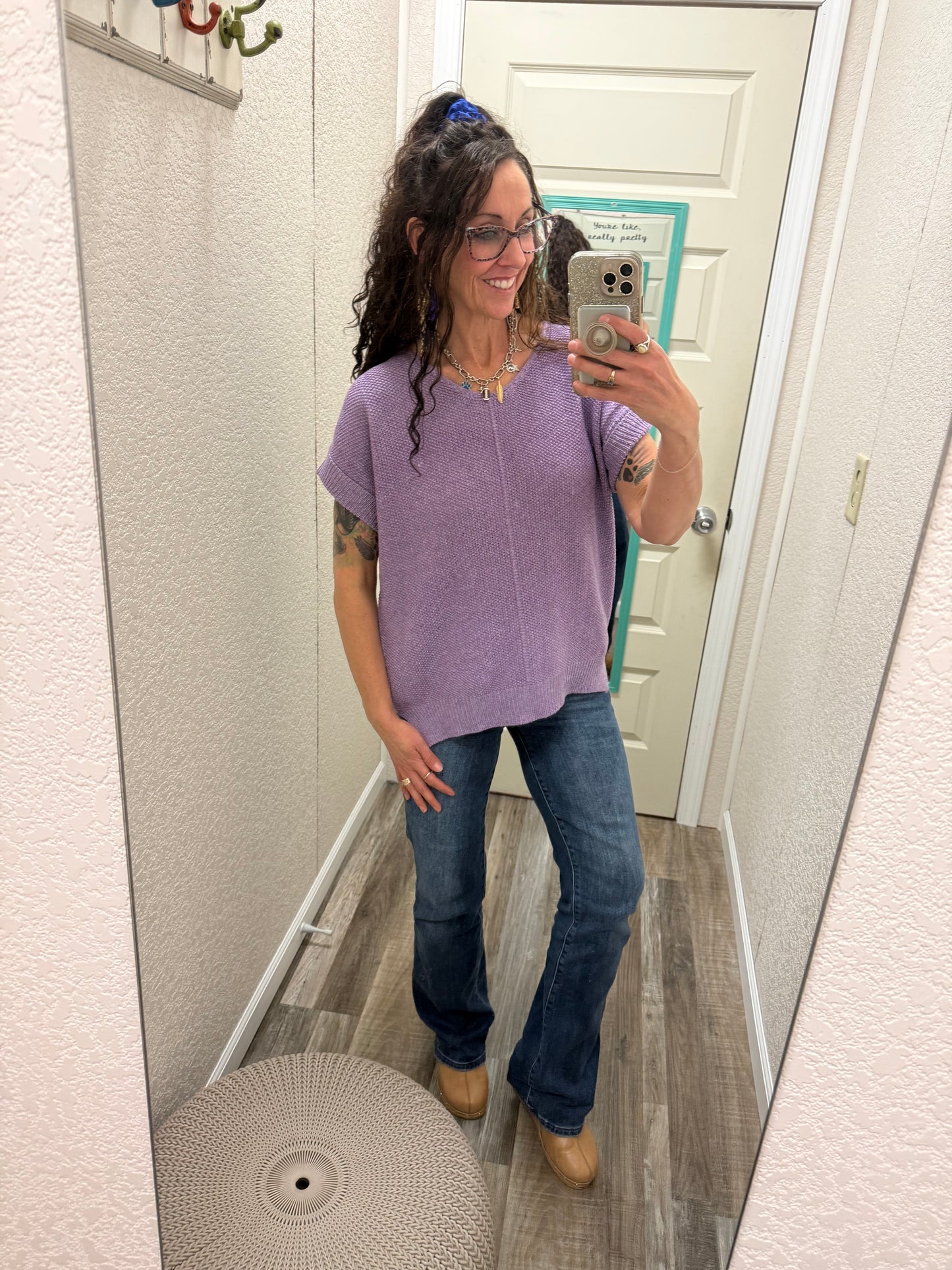 Shayla Short Sleeve Sweater Top