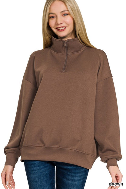 Sadie Scuba 1/2 Zip Pullover