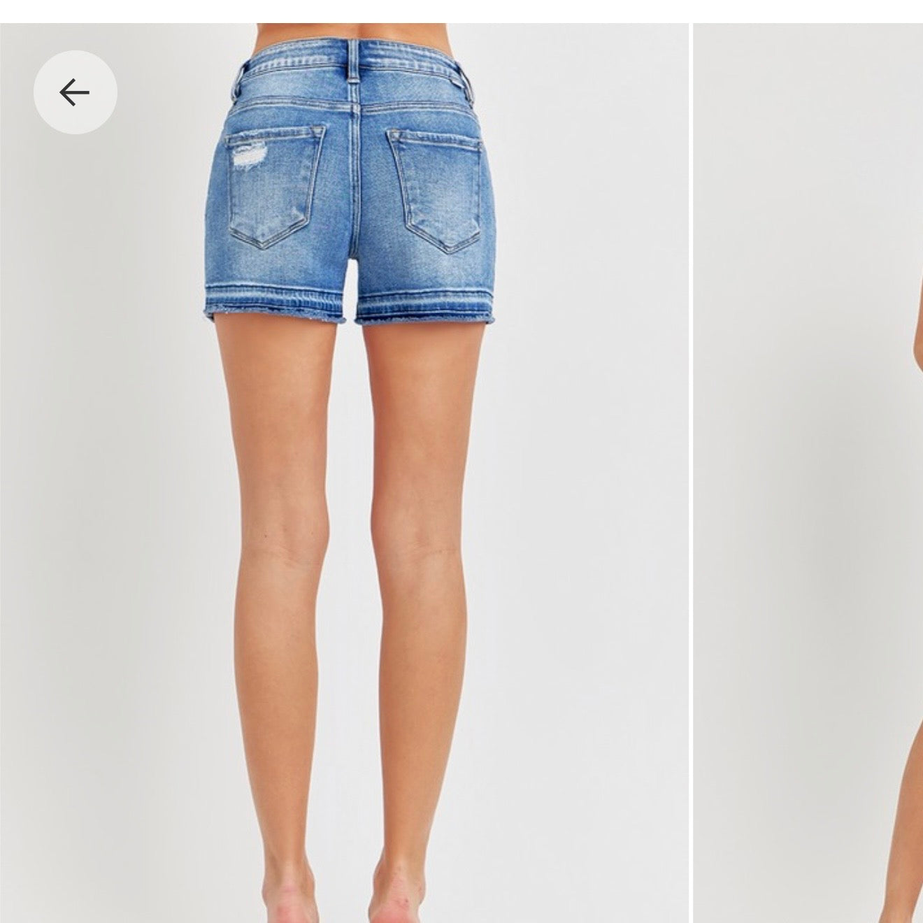 Ashlee LOW RISE-SHADOW HEM Risen Shorts