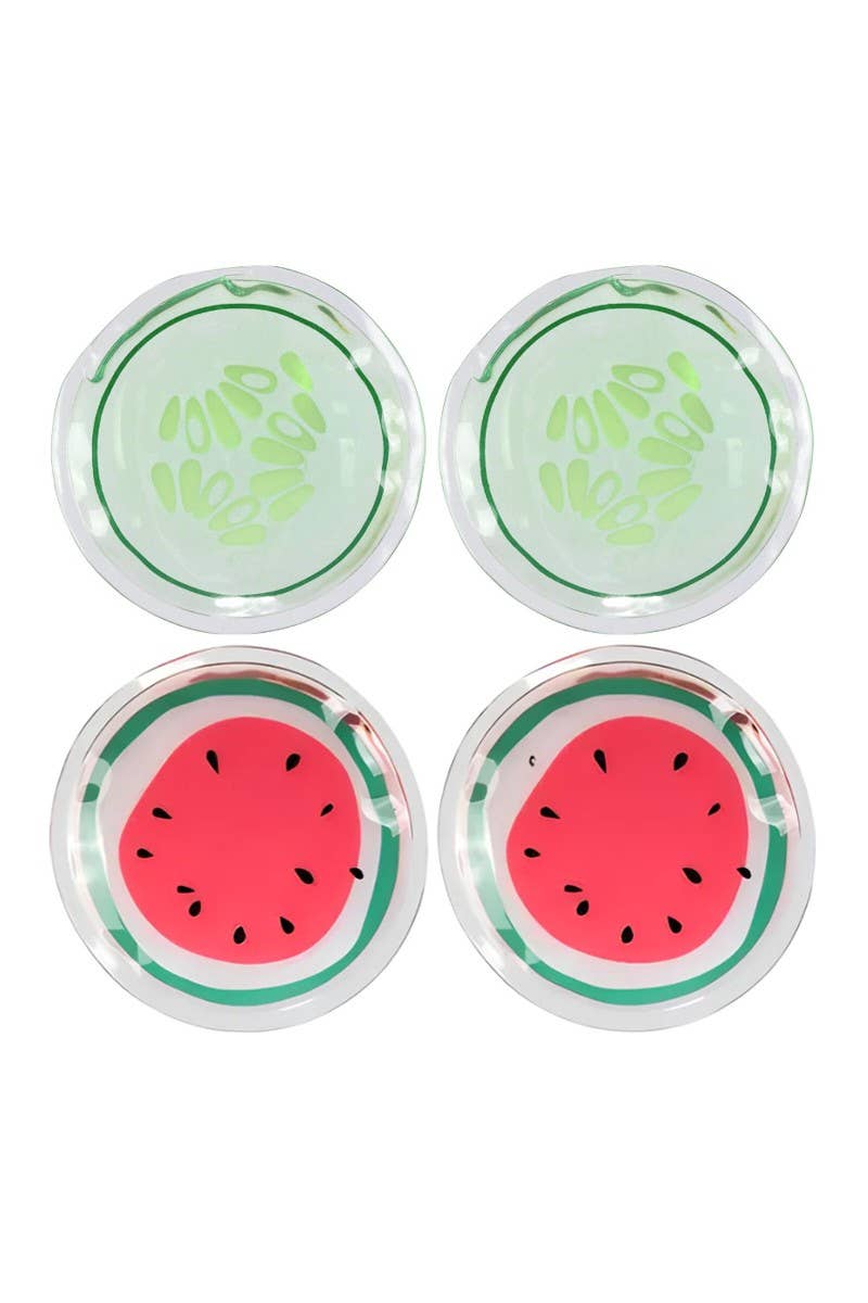 Hot & Cold Cucumber & Watermelon Eye Pads Set