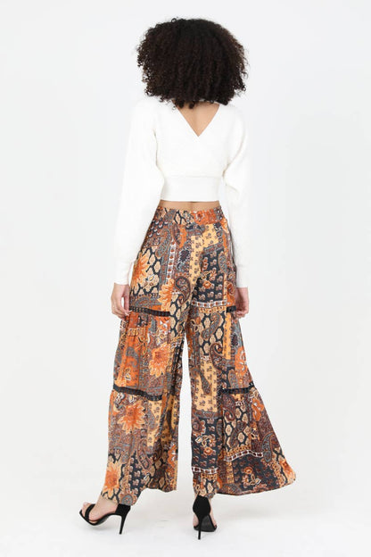 Kokomo SUNSET WIDE LEG PANTS WITH LACE INSERTS