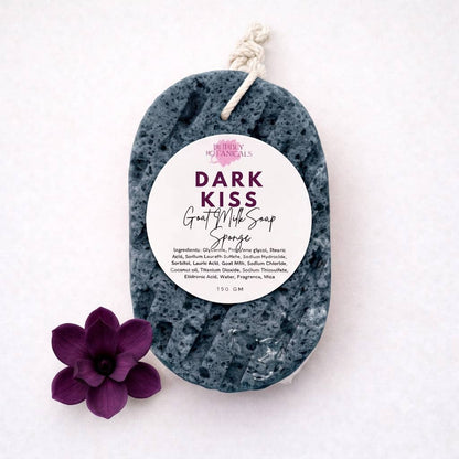 Goat’s Milk Soap Infused Sponge Dark Kiss | Berry Plum