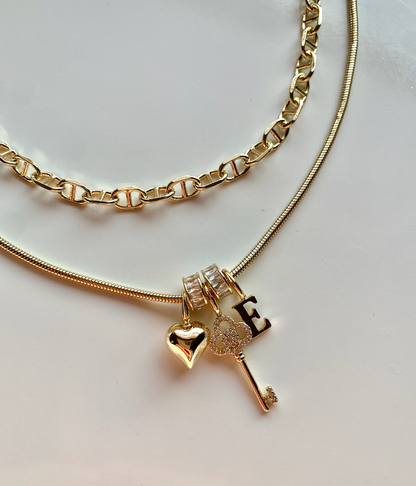 Kensington Key Charm: Gold