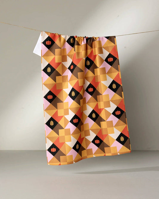 Harvest Quilt Tea Towel