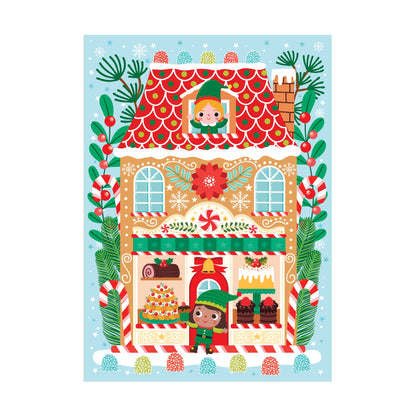 Santa's Bakery 48 Piece Mini Puzzle Ornament